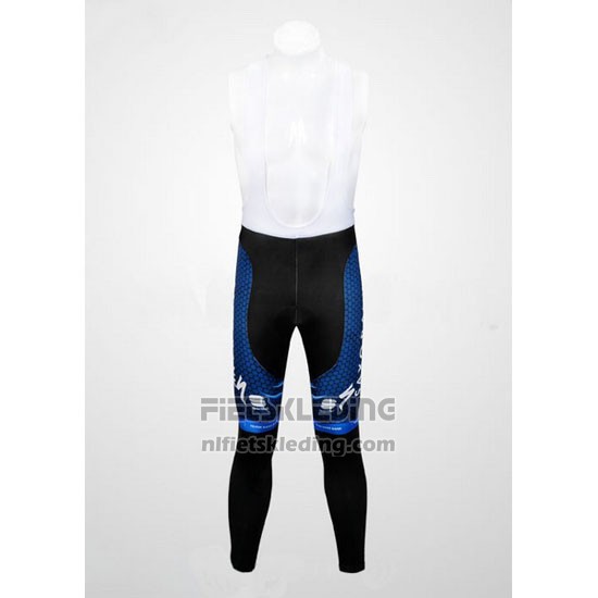 2012 Fietskleding Saxo Bank Blauw en Zwart Lange Mouwen en Koersbroek